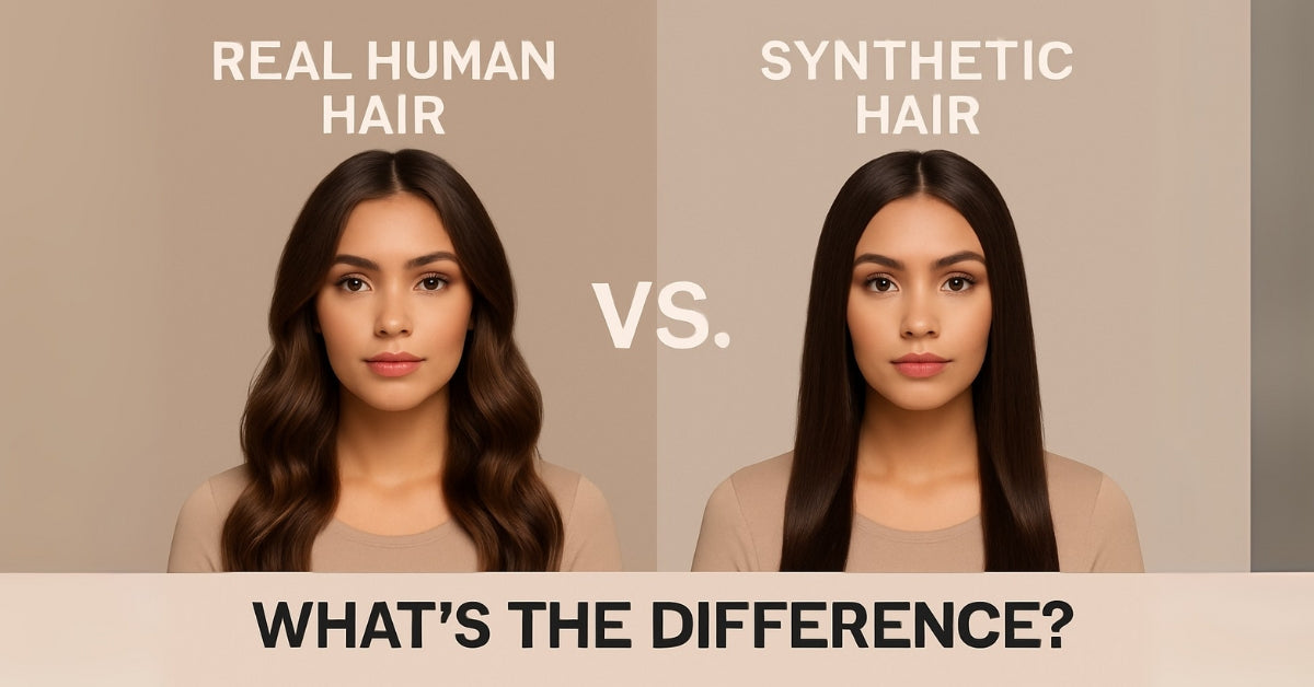 Real Human Hair vs. Synthetic Hair Extensions – What’s the Difference?