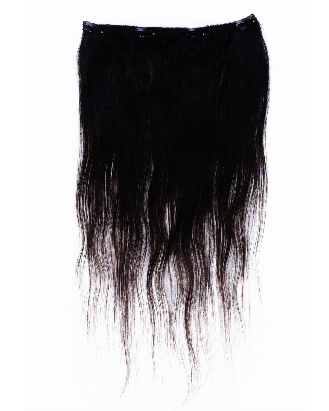 Gara Hair Clip in Hair Extensions, Real Human Hair, 4 Clips & Easy to Use, Adds Volume & Thickness, Suitable for All Hair Types(Natural Black)